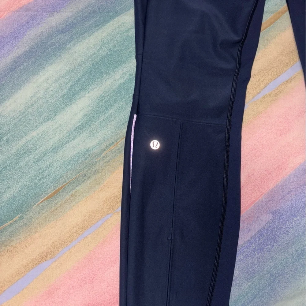Lululemon Feelin' Frosty Softshell Pants navy women’s size 4